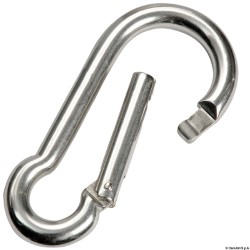 Carabiner hook with flush closure AISI 316 5 mm 